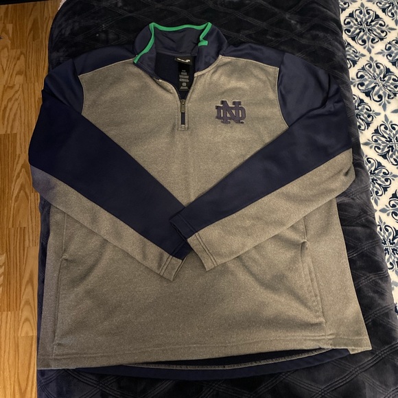 Mens nortre dame quarter zip - Picture 1 of 4
